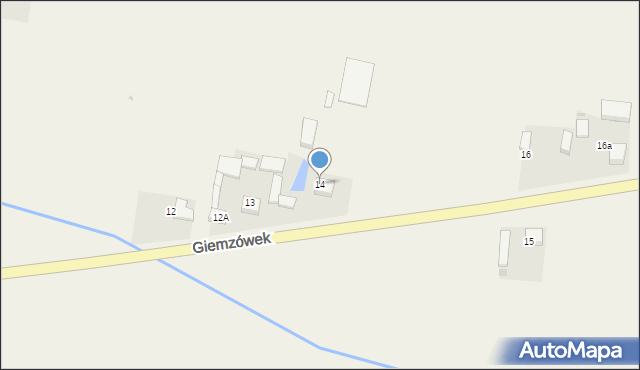 Giemzówek, Giemzówek, 14, mapa Giemzówek