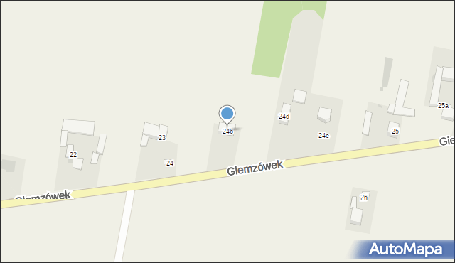 Giemzówek, Giemzówek, 24b, mapa Giemzówek