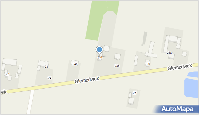 Giemzówek, Giemzówek, 24d, mapa Giemzówek