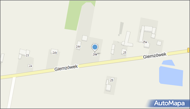 Giemzówek, Giemzówek, 24e, mapa Giemzówek