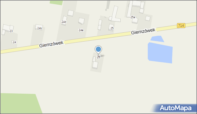 Giemzówek, Giemzówek, 26, mapa Giemzówek