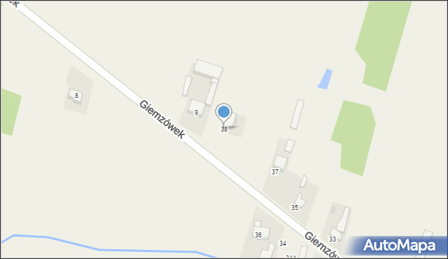 Giemzówek, Giemzówek, 38, mapa Giemzówek