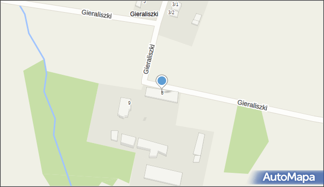 Gieraliszki, Gieraliszki, 8, mapa Gieraliszki