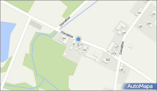 Gierałtów, Gierałtów, 31, mapa Gierałtów