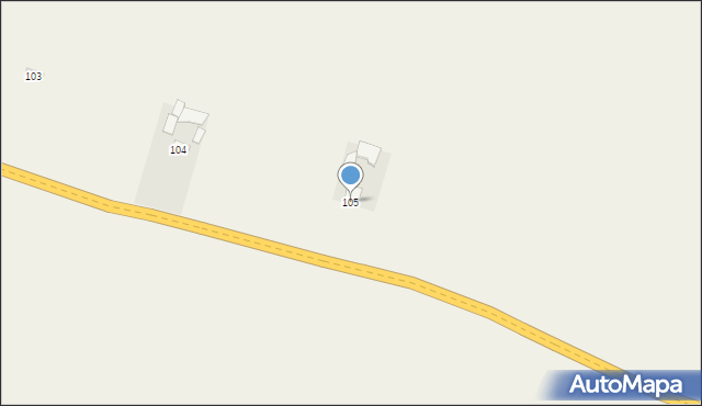 Gierczyce, Gierczyce, 105, mapa Gierczyce