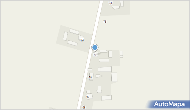 Gierczyce, Gierczyce, 71, mapa Gierczyce