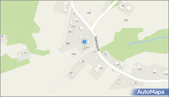 Gierczyce, Gierczyce, 122, mapa Gierczyce