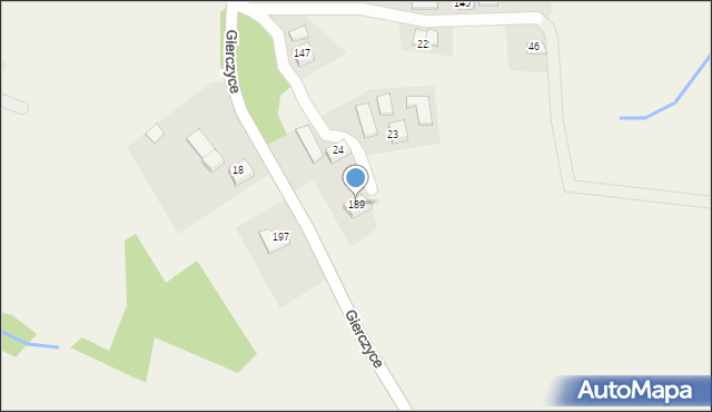 Gierczyce, Gierczyce, 189, mapa Gierczyce