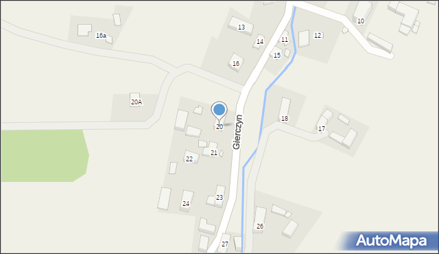 Gierczyn, Gierczyn, 20, mapa Gierczyn
