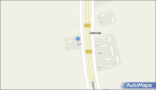 Gierniak, Gierniak, 15, mapa Gierniak