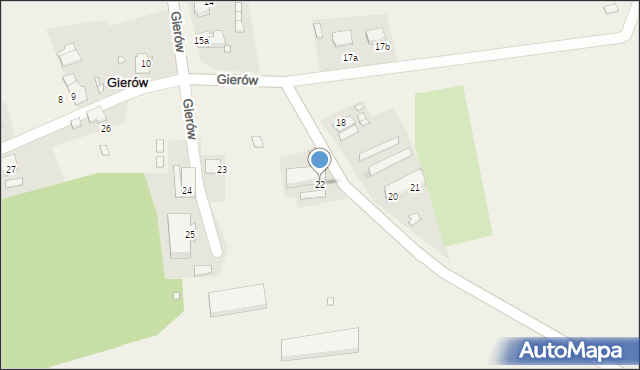 Gierów, Gierów, 22, mapa Gierów