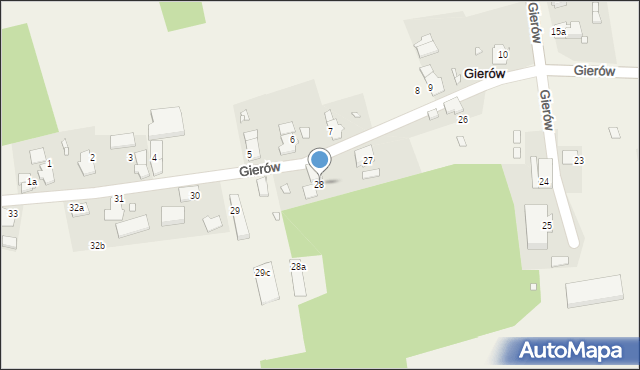 Gierów, Gierów, 28, mapa Gierów