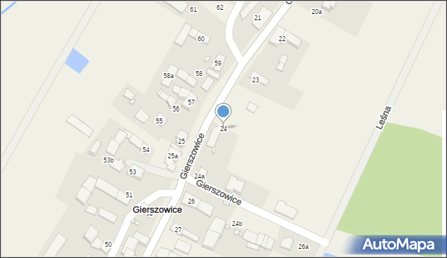 Gierszowice, Gierszowice, 24, mapa Gierszowice