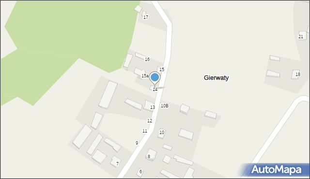 Gierwaty, Gierwaty, 14, mapa Gierwaty