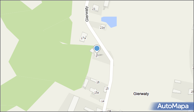Gierwaty, Gierwaty, 17, mapa Gierwaty