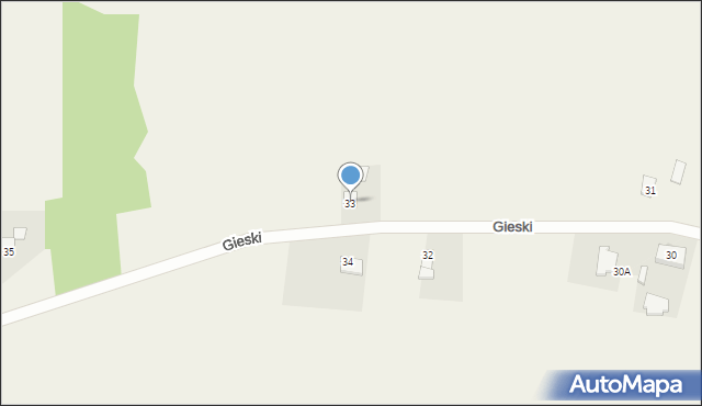 Gieski, Gieski, 33, mapa Gieski