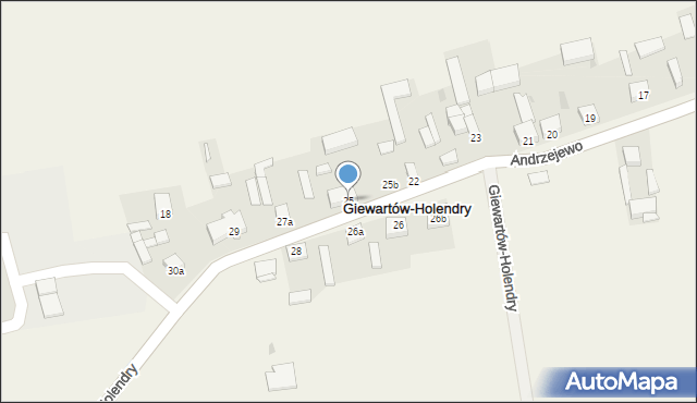 Giewartów-Holendry, Giewartów-Holendry, 25, mapa Giewartów-Holendry