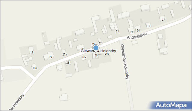 Giewartów-Holendry, Giewartów-Holendry, 26, mapa Giewartów-Holendry