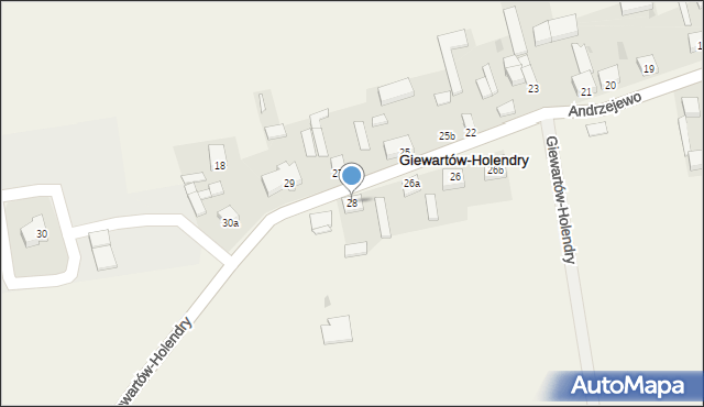 Giewartów-Holendry, Giewartów-Holendry, 28, mapa Giewartów-Holendry