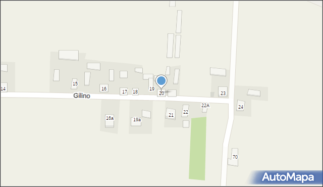 Gilino, Gilino, 20, mapa Gilino