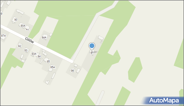 Gilów, Gilów, 97, mapa Gilów