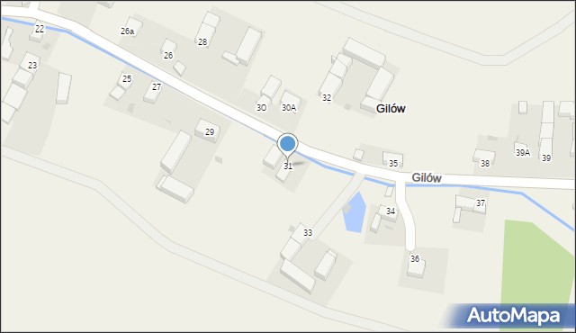 Gilów, Gilów, 31, mapa Gilów