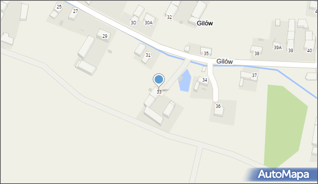 Gilów, Gilów, 33, mapa Gilów