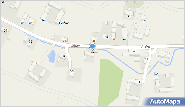 Gilów, Gilów, 37, mapa Gilów