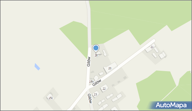 Gilów, Gilów, 18, mapa Gilów