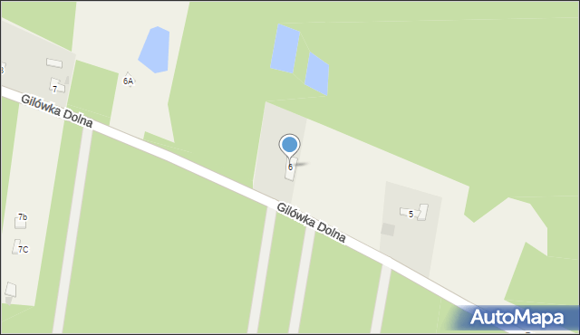 Gilówka Dolna, Gilówka Dolna, 6, mapa Gilówka Dolna