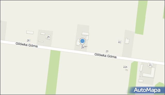 Gilówka Górna, Gilówka Górna, 24, mapa Gilówka Górna