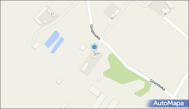 Ginetówka, Ginetówka, 13, mapa Ginetówka
