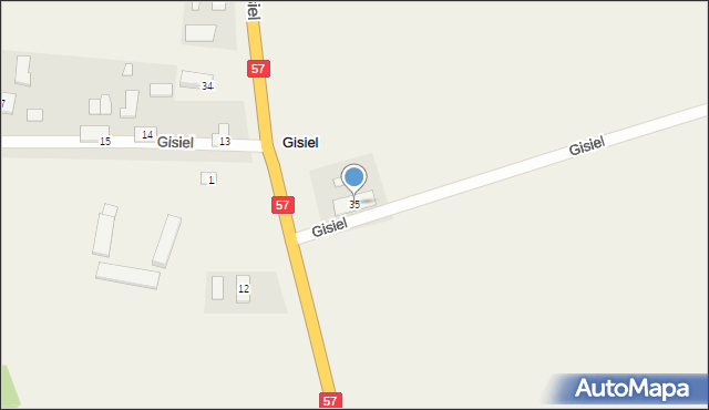 Gisiel, Gisiel, 35, mapa Gisiel