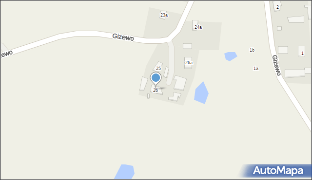 Gizewo, Gizewo, 26, mapa Gizewo