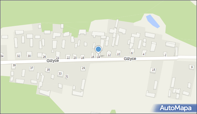 Giżyce, Giżyce, 14, mapa Giżyce