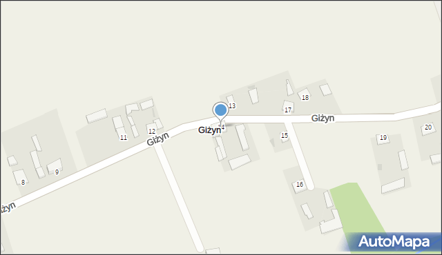 Giżyn, Giżyn, 14, mapa Giżyn