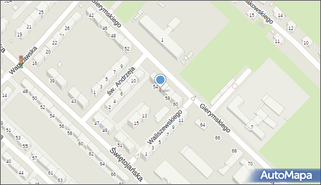 Gliwice, Gierymskiego Aleksandra, 56, mapa Gliwic