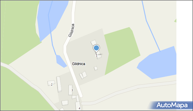 Gostomin, Gildnica, 1, mapa Gostomin