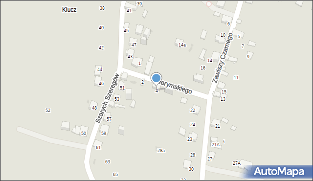 Jaworzno, Gierymskiego Aleksandra, 4, mapa Jaworzno