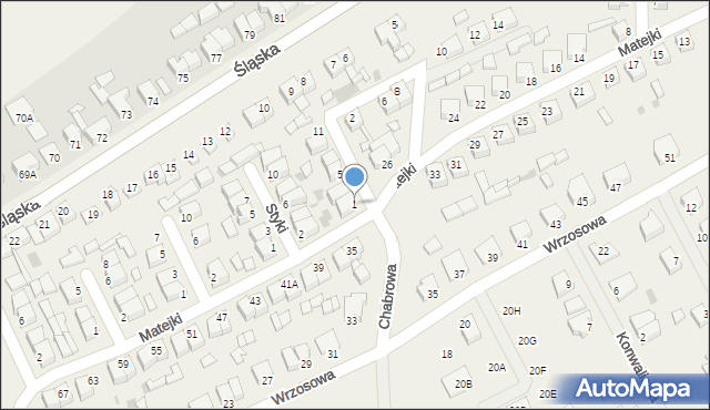 Masłowo, Gierymskiego Aleksandra, 1, mapa Masłowo