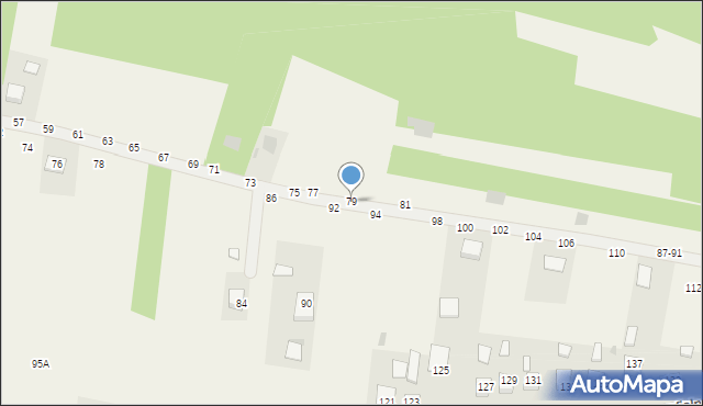 Mokrzyska, Gibałówka, 79, mapa Mokrzyska