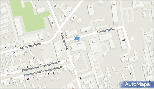 Nakło nad Notecią, Gimnazjalna, 4, mapa Nakło nad Notecią