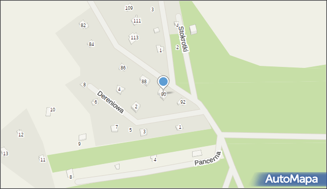 Nowe Załubice, Gilarskiego Kazimierza, gen., 90, mapa Nowe Załubice