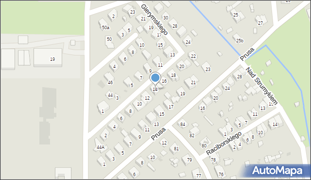 Ostrowiec Świętokrzyski, Gierymskiego Aleksandra, 14, mapa Ostrowiec Świętokrzyski