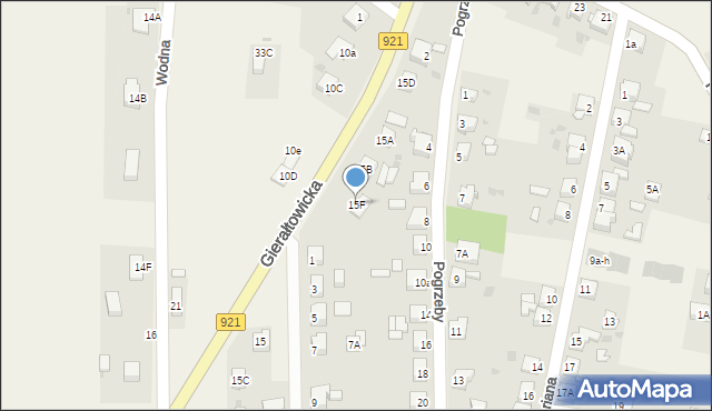 Przyszowice, Gierałtowicka, 15F, mapa Przyszowice