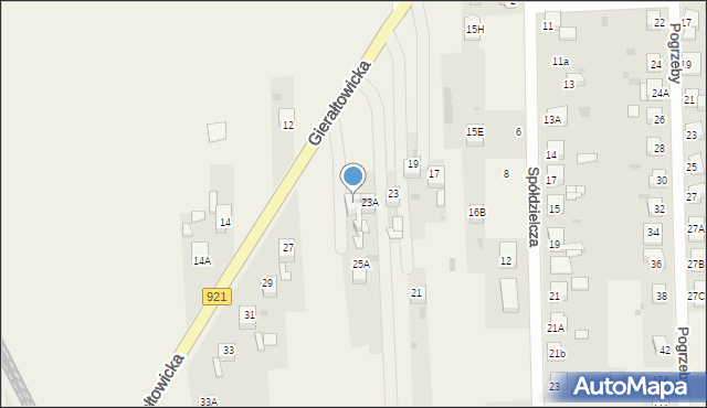 Przyszowice, Gierałtowicka, 25, mapa Przyszowice