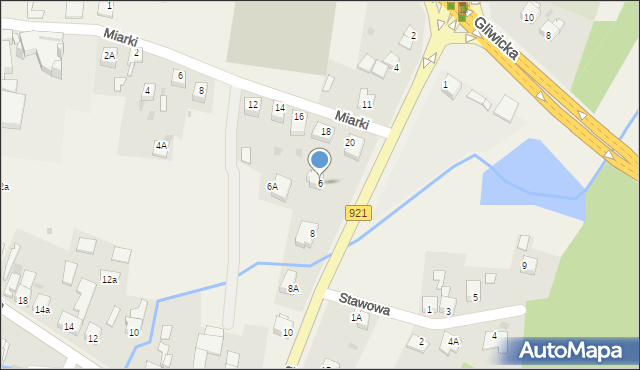 Przyszowice, Gierałtowicka, 6, mapa Przyszowice