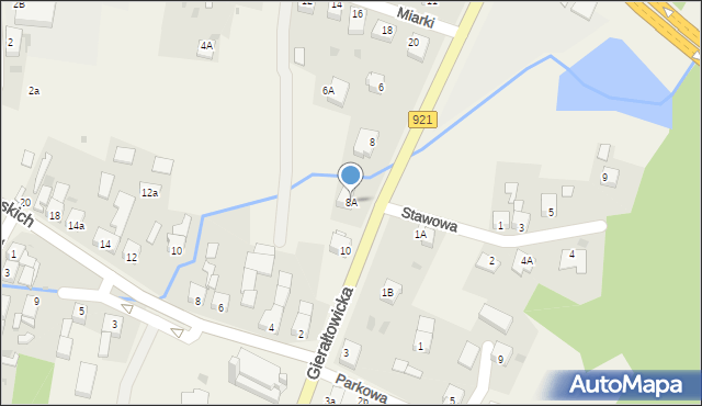 Przyszowice, Gierałtowicka, 8A, mapa Przyszowice