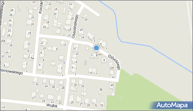 Pułtusk, Giżyckiego Pawła, 4, mapa Pułtusk