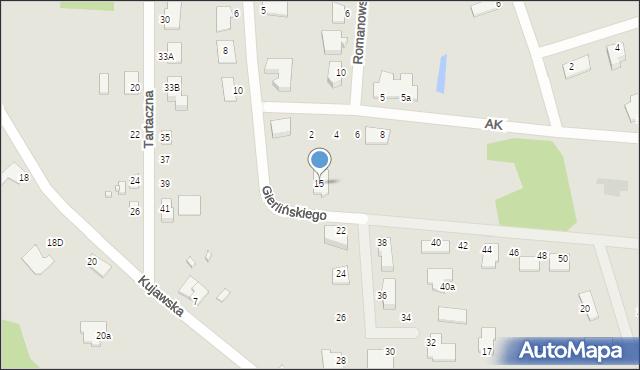 Solec Kujawski, Gierlińskiego Zdzisława, por., 15, mapa Solec Kujawski